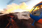 Interactive 360° Video From A Helicopter Flying Over Four Erupting Volcanoes 