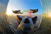 Wingsuit Flight Through Dubai Skyscraper at 240 km/h
